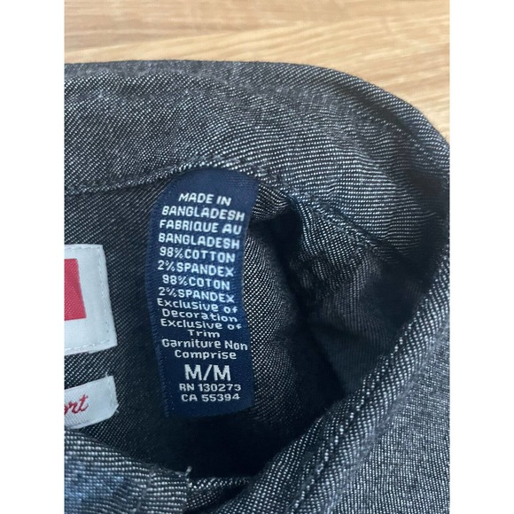 Wrangler Flex For Comfort‎ Long Sleeve Button Up Denim Size M - Picture 11 of 12